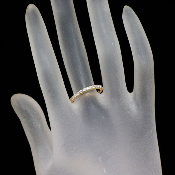 ロイヤルアッシャー K18YG ダイヤモンド リング 0.37ct ハーフエタニティ