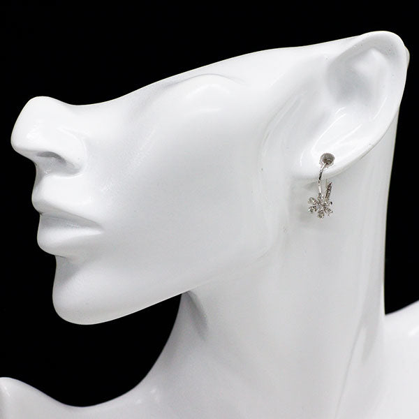 ポンテヴェキオ K18WG ダイヤモンド ピアス 0.54ct フラワー