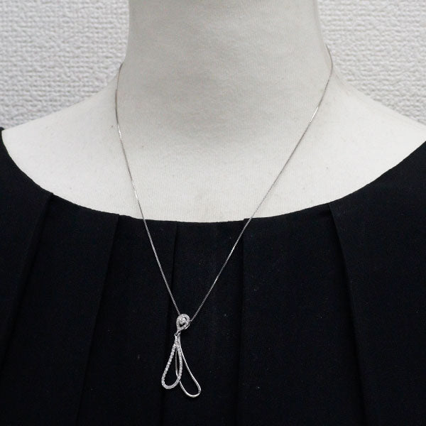 K18WG ダイヤモンド ペンダントネックレス 0.50ct