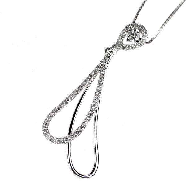 K18WG ダイヤモンド ペンダントネックレス 0.50ct