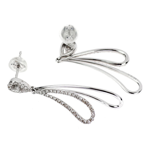 K18WG ダイヤモンド ピアス 0.25ct