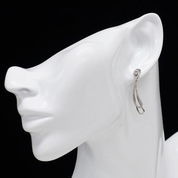 K18WG ダイヤモンド ピアス 0.25ct