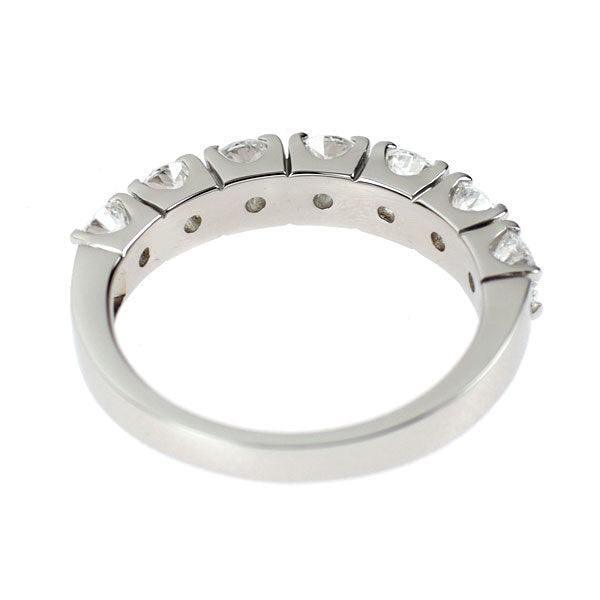 新品 Pt950 最高級ダイヤモンド リング 1.43ct D IF 3EX ハーフエタニティ【エスコレ】