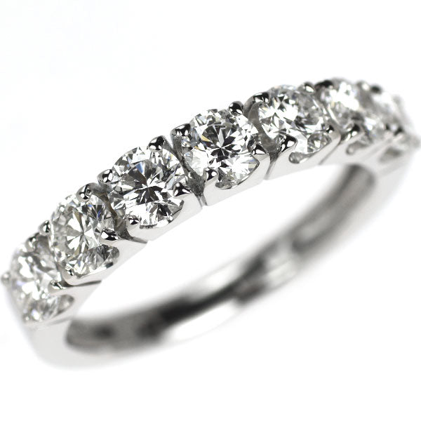新品 Pt950 最高級ダイヤモンド リング 1.43ct D IF 3EX ハーフエタニティ【エスコレ】