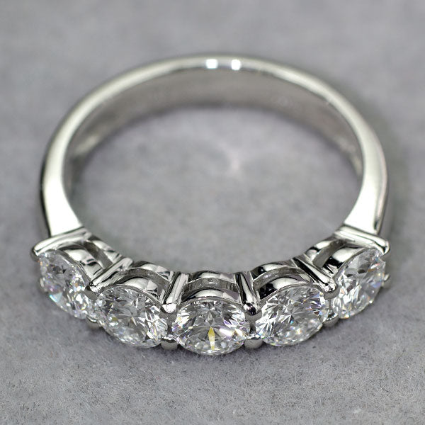 新品 Pt950 全石GIA鑑定書付 最高級ダイヤモンド リング 1.50ct D IF 3EX 究極のエタニティ【エスコレ】