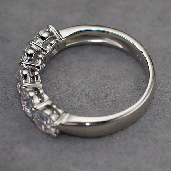 新品 Pt950 全石GIA鑑定書付 最高級ダイヤモンド リング 1.50ct D IF 3EX 究極のエタニティ【エスコレ】