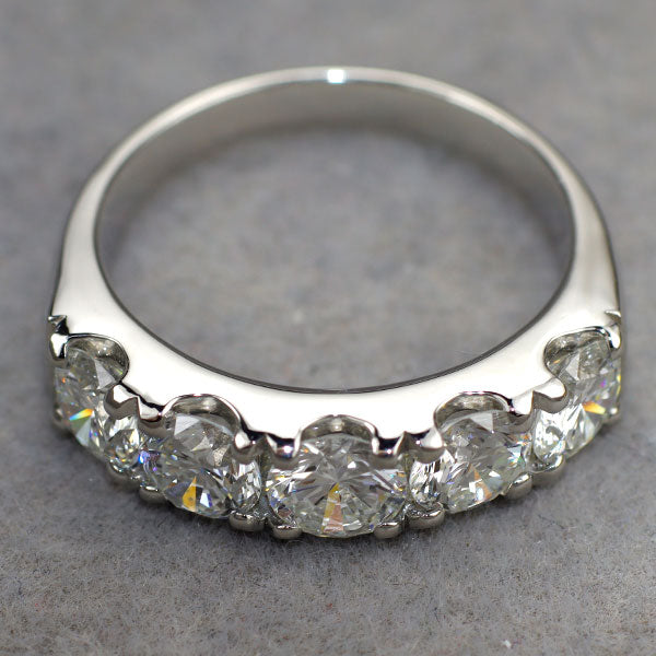 新品 Pt950 全石グレード付ダイヤモンド リング 2.057ct G VS1 VS2 VG/G エタニティ【エスコレ】