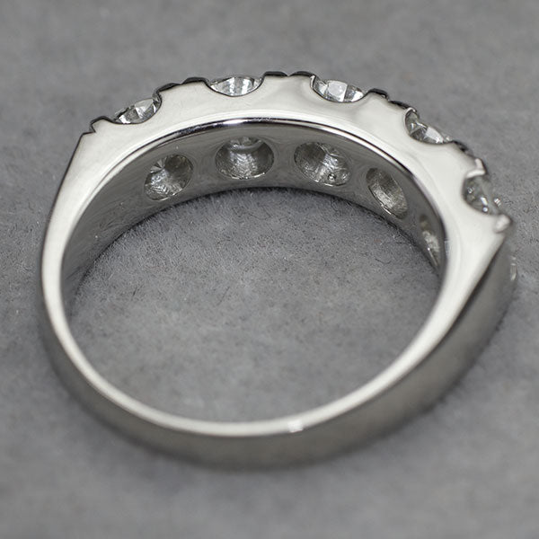 新品 Pt950 全石グレード付ダイヤモンド リング 2.057ct G VS1 VS2 VG/G エタニティ【エスコレ】