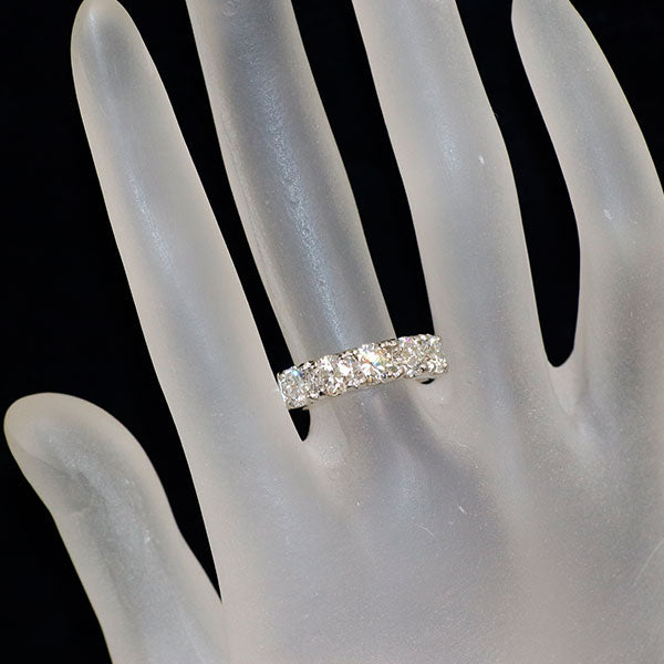 新品 Pt950 全石グレード付ダイヤモンド リング 2.057ct G VS1 VS2 VG/G エタニティ【エスコレ】