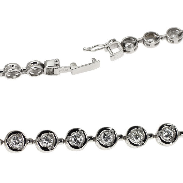 Pt850 ダイヤモンド テニス ブレスレット 2.01ct