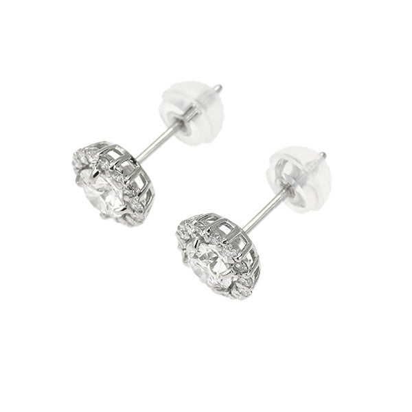 新品 Pt900/ Pt950 最高級ダイヤモンド ピアス 0.63ct D IF 3EX D0.22ct スタッド【エスコレ】