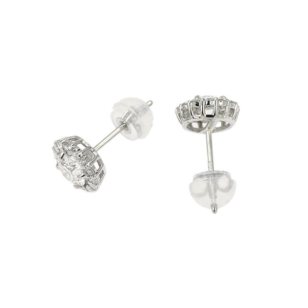 新品 Pt900/ Pt950 最高級ダイヤモンド ピアス 0.63ct D IF 3EX D0.22ct スタッド【エスコレ】