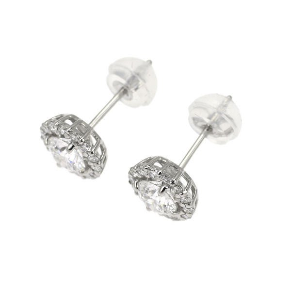 新品 Pt900/ Pt950 最高級ダイヤモンド ピアス 0.672ct D IF 3EXHC D0.22ct スタッド【エスコレ】