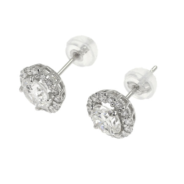 新品 Pt900/ Pt950 ダイヤモンド ピアス 1.416ct G SI1/SI2 G D0.34ct スタッド【エスコレ】