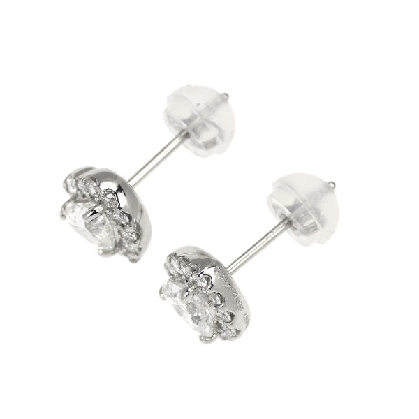新品 Pt950/ Pt900 ハートシェイプ ダイヤモンド ピアス 0.626ct F/H SI1/SI2 D0.20ct スタッド【エスコレ】