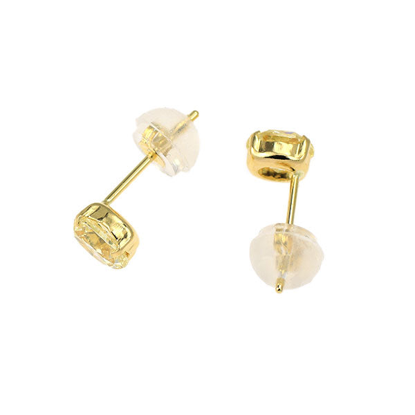 新品 K18YG オーバル ダイヤモンド ピアス 0.804ct VLY VS1-2 スタッド【エスコレ】