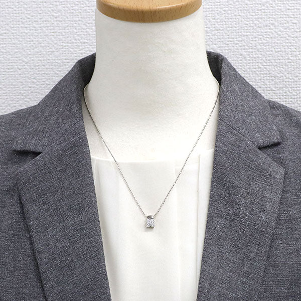 Pt900/ Pt850 ダイヤモンド ペンダントネックレス 0.50ct  フラワー