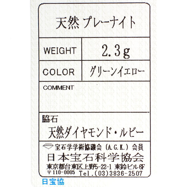 K18YG/WG プレーナイト ルビー ダイヤモンド ブローチ兼ペンダントトップ 昆虫