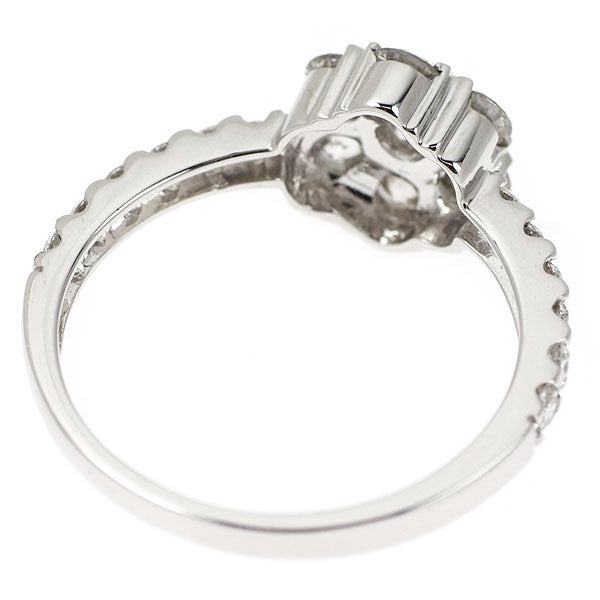 K18WG ダイヤモンド リング 1.02ct フラワー