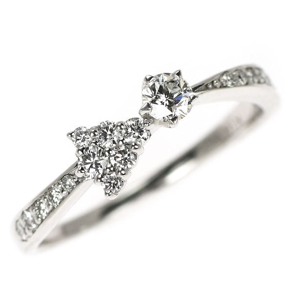 K18WG ダイヤモンド リング 0.127ct D0.20ct