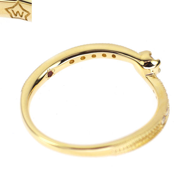 wish upon a star K18YG ダイヤモンド リング 0.06ct D0.07ct