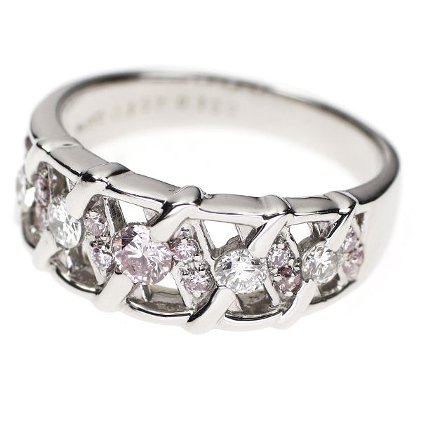 希少 Pt900 天然ピンクダイヤモンド リング 0.157ct PD0.159ct D0.313ct