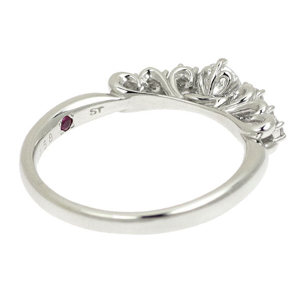 サマンサティアラ Pt950 ダイヤモンド リング 0.158ct D0.08ct ディズニー シンデレラ