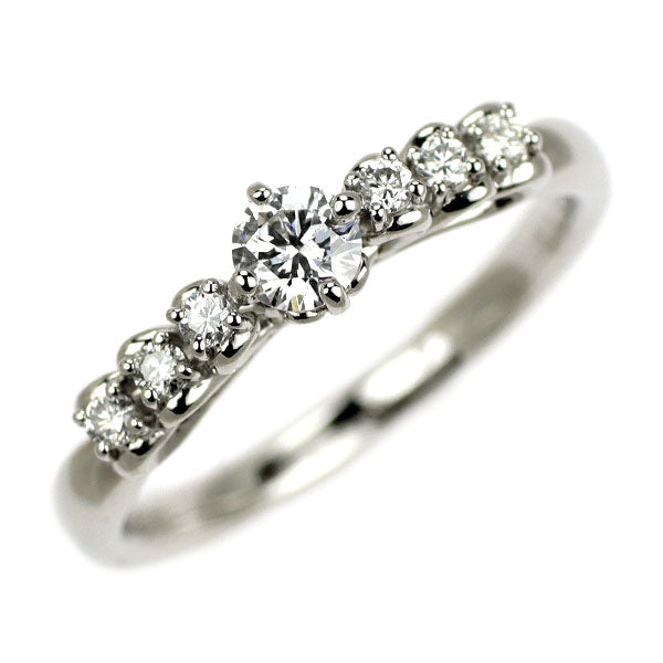 サマンサティアラ Pt950 ダイヤモンド リング 0.158ct D0.08ct ディズニー シンデレラ