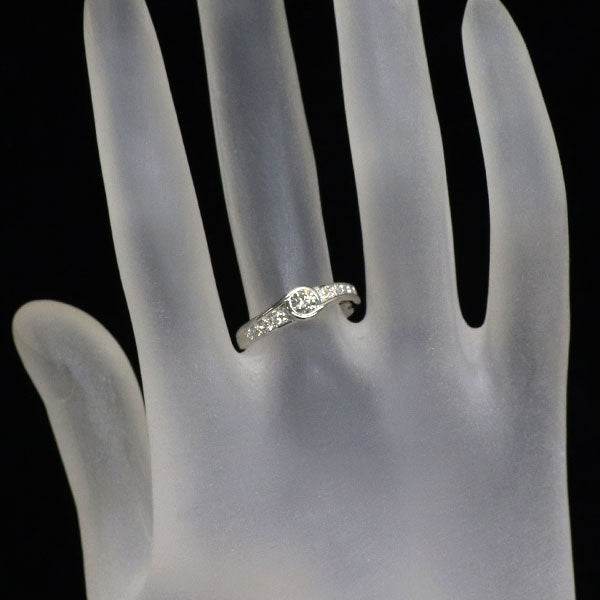 Pt900 H&C ダイヤモンド リング 0.20ct D0.16ct