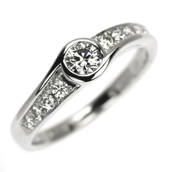 Pt900 H&C ダイヤモンド リング 0.20ct D0.16ct