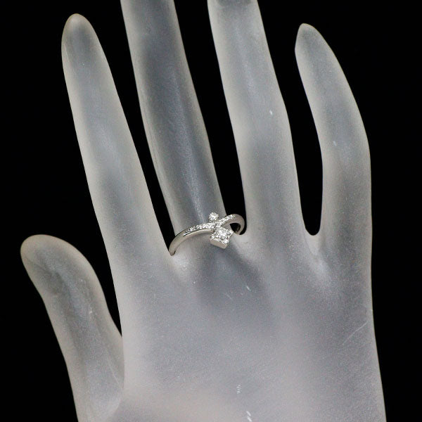 Pt900 ダイヤモンド リング 0.115ct E SI1 EX D0.08ct