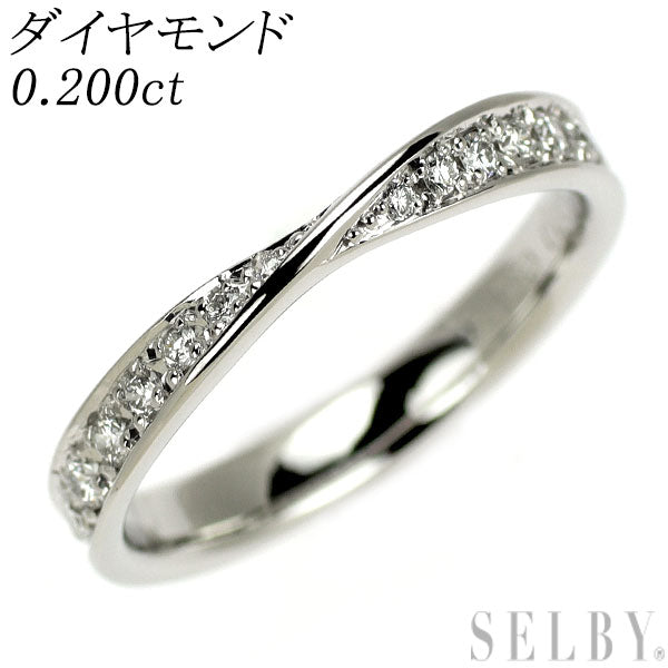 Pt950 ダイヤモンド リング 0.200ct ハーフエタニティ