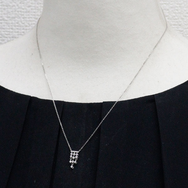 スタージュエリー Pt950 ダイヤモンド ペンダントネックレス 0.20ct