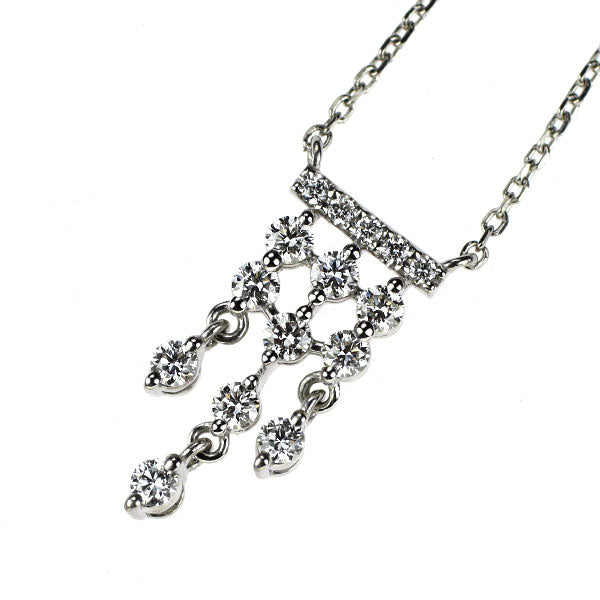 スタージュエリー Pt950 ダイヤモンド ペンダントネックレス 0.20ct