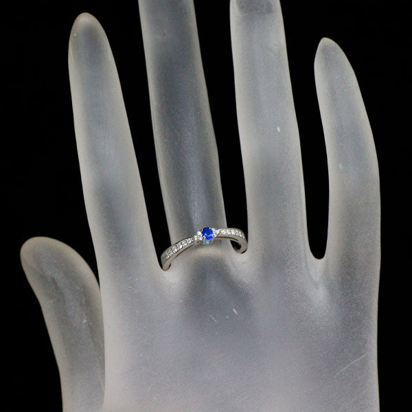 希少 Pt900 アウイナイト ダイヤモンド リング 0.05ct D0.10ct