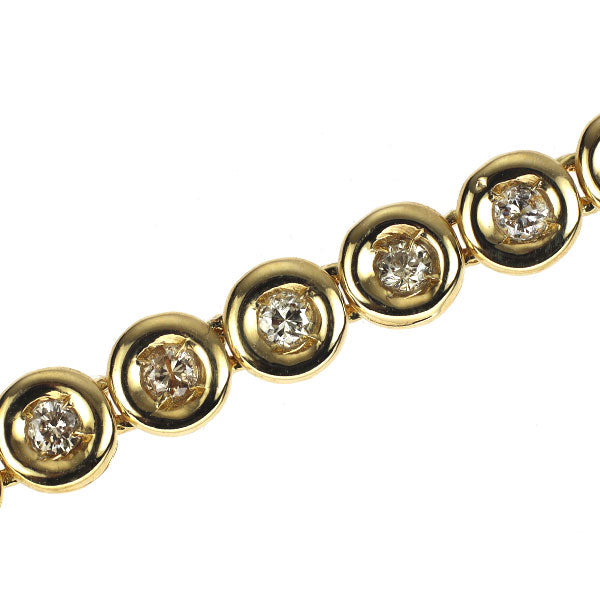 K18YG ダイヤモンド テニスブレスレット 1.00ct