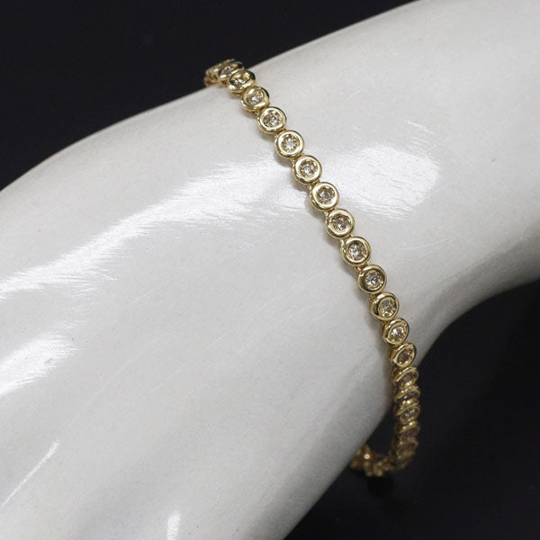 K18YG ダイヤモンド テニスブレスレット 1.00ct