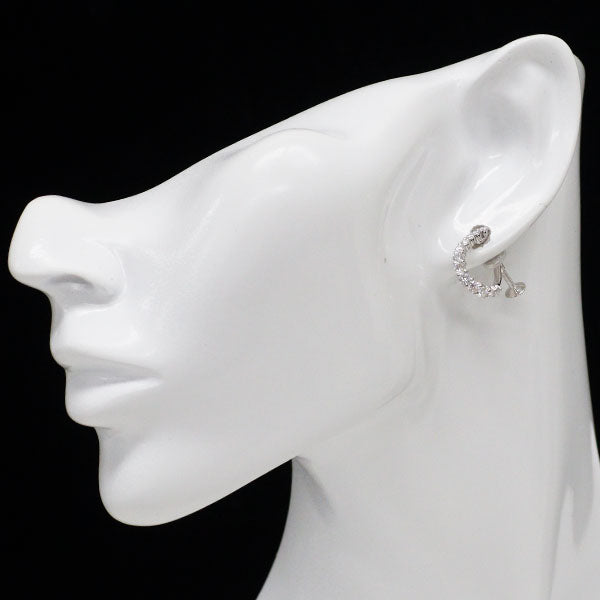 田崎真珠 Pt900 ダイヤモンド フープ イヤリング 1.00ct