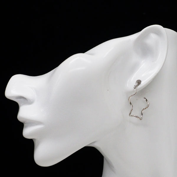 K18WG ダイヤモンド ピアス 0.78ct