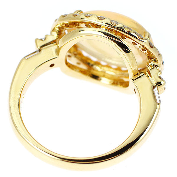 K18YG オパール ルビー サファイア ダイヤモンド リング 5.187ct D0.70ct