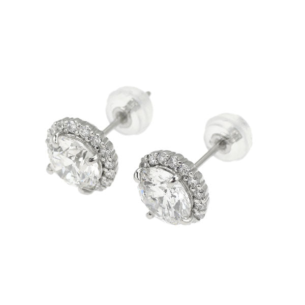 新品 Pt950/ Pt900 ダイヤモンド ピアス 2.084ct F SI2 VG Ｄ0.26ct スタッド【エスコレ】