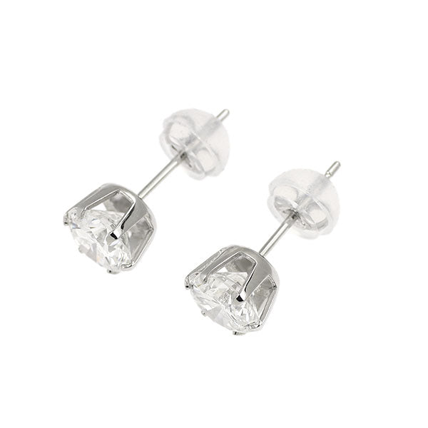 新品 Pt900 ダイヤモンド スタッド ピアス 1.556ct E/F SI2 G 【エスコレ】