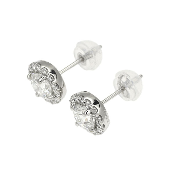 新品 Pt950/ Pt900 ダイヤモンド スタッド ピアス 1.004ct F/G SI2 G D0.22ct 【エスコレ】