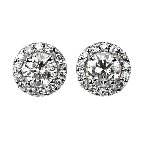 新品 Pt950/ Pt900 ダイヤモンド スタッド ピアス 1.004ct F/G SI2 G D0.22ct 【エスコレ】
