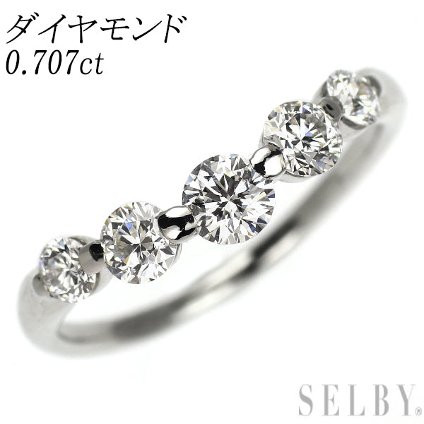 Pt900 ダイヤモンド リング 0.707ct — セルビーオンラインストア
