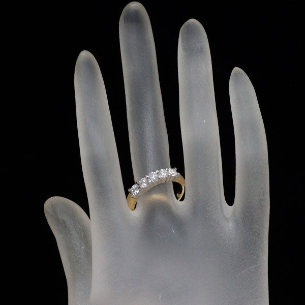 K18YG/ WG ダイヤモンド リング 1.00ct 一文字