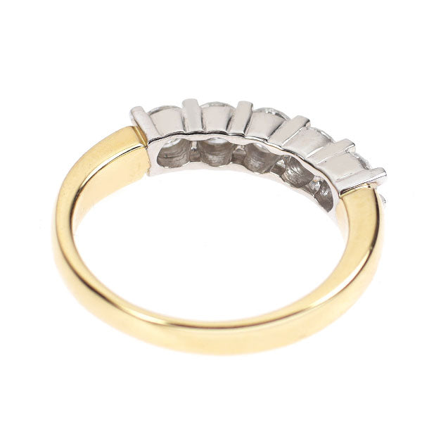 K18YG/ WG ダイヤモンド リング 1.00ct 一文字