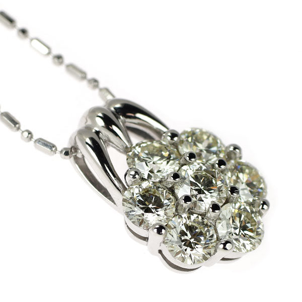 K18WG H&C ダイヤモンド ペンダントネックレス 2.020ct