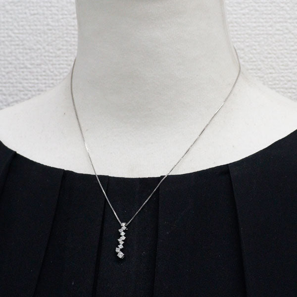 セイコー Pt900/ Pt850 ダイヤモンド ペンダントネックレス 0.50ct