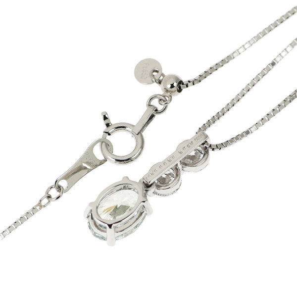 Pt950/ Pt850 アイスブルーダイヤモンド ペンダントネックレス 0.902ct D0.402ct